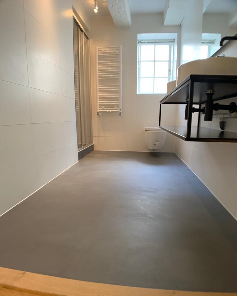 Trendstuc Betonstuc Vloer Badkamer